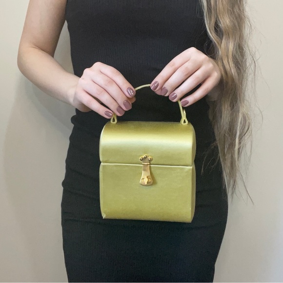 SOLD Bottega Veneta Satin Top Handle Bag - Picture 1 of 6